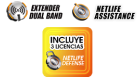 Incluye 3 licencias Netlife defense